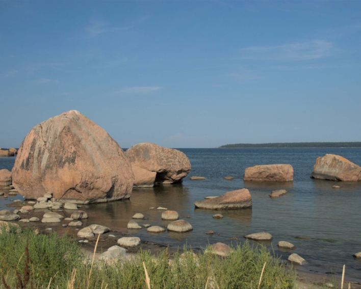 Piedras erráticas en el norte de Estonia