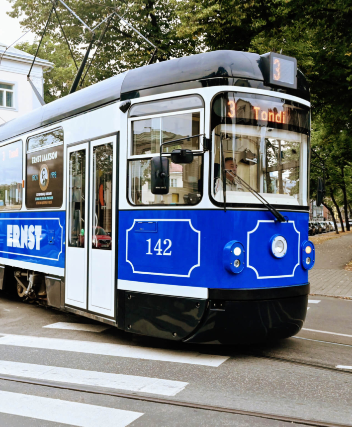 Tranvía azul de Tallin