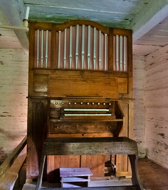 Organo de tubos de la iglesia - Visita guiada en el Museo al Aire Libre
