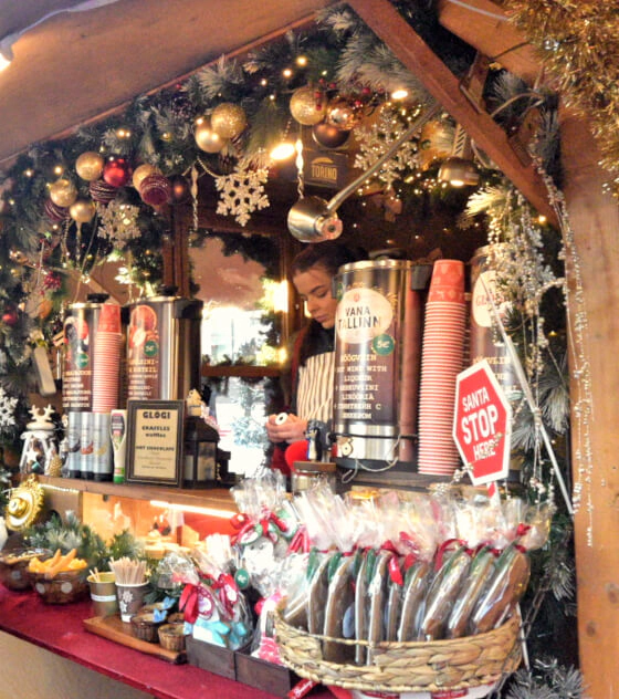 puestos típicos en el tour navideño
